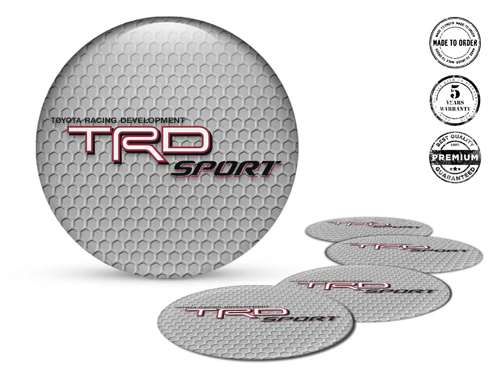 Toyota TRD Calcomanías de Aro Autos Emblemas de Rueda Elegante